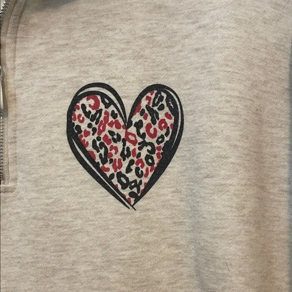 Cynthia Rowley Light Gray Zip-Up Top SZ XL - Picture 3 of 5